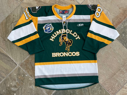 Humboldt Broncos SP SJHL minor league Hockey Jersey, Size Medium.