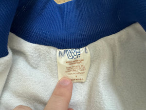 Vintage WWF WWE Ultimate Warrior Chalk Line Fanimation Wrestling Jacket, Size Small ###