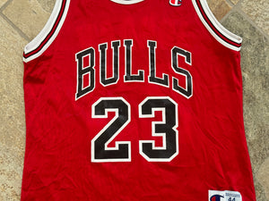 Vintage Chicago Bulls Michael Jordan Champion Basketball Jersey, Size 44, Large