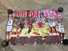 Load image into Gallery viewer, Vintage Chicago Bulls Drive for Five Starline Basketball Poster