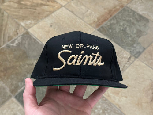 Vintage New Orleans Saints Sports Specialties Script Snapback Football Hat