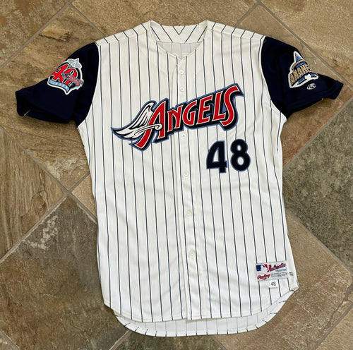 Vintage Anaheim Angels Chris Hatcher Team Issued Rawlings Baseball Jersey, Size 48, XL