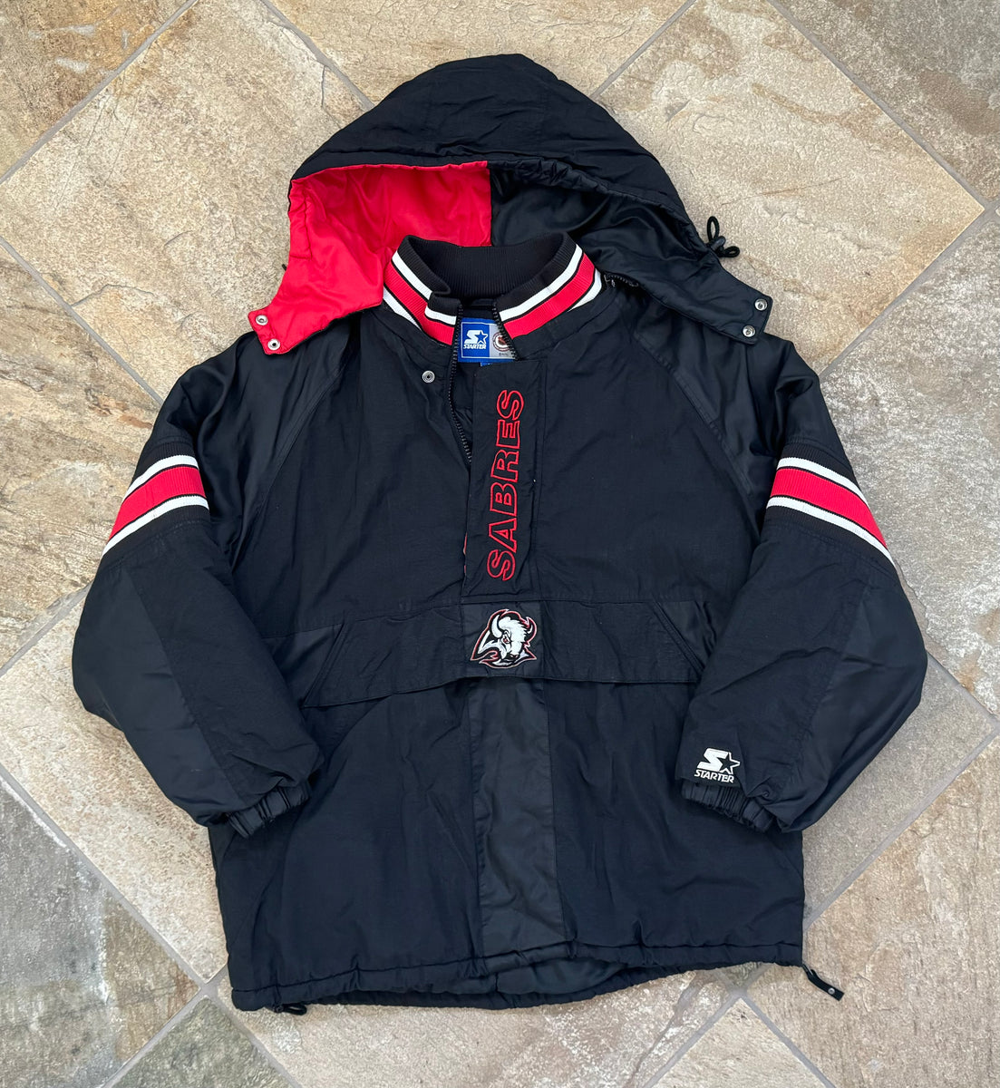 Vintage Buffalo Sabres Starter Parka Hockey Jacket, Size Large