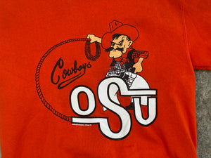 Vintage Oklahoma State Cowboys College Sweatshirt, Size Medium
