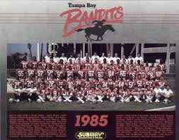 Vintage Tampa Bay Bandits USFL Champion Game Worn Football Jersey, Size XL