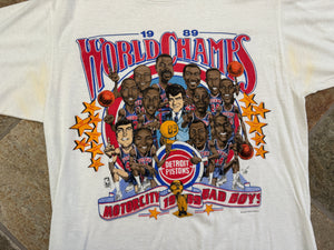 Vintage Detroit Pistons Salem 1989 World Champions Basketball TShirt, Size Large