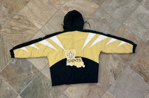 Vintage New Orleans Saints Apex One Parka Football Jacket, Size Large