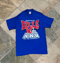 Load image into Gallery viewer, Vintage Buffalo Bills Super Bowl XXV Trench Football TShirt, Size Large