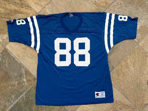 Vintage Indianapolis Colts Marvin Harrison Champion Football Jersey, Size 44, Large