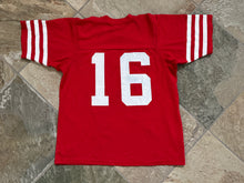 Load image into Gallery viewer, Vintage San Francisco 49ers Joe Montana Sand Knit Football Jersey, Size Large