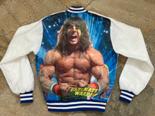 Load image into Gallery viewer, Vintage WWF WWE Ultimate Warrior Chalk Line Fanimation Wrestling Jacket, Size Small ###