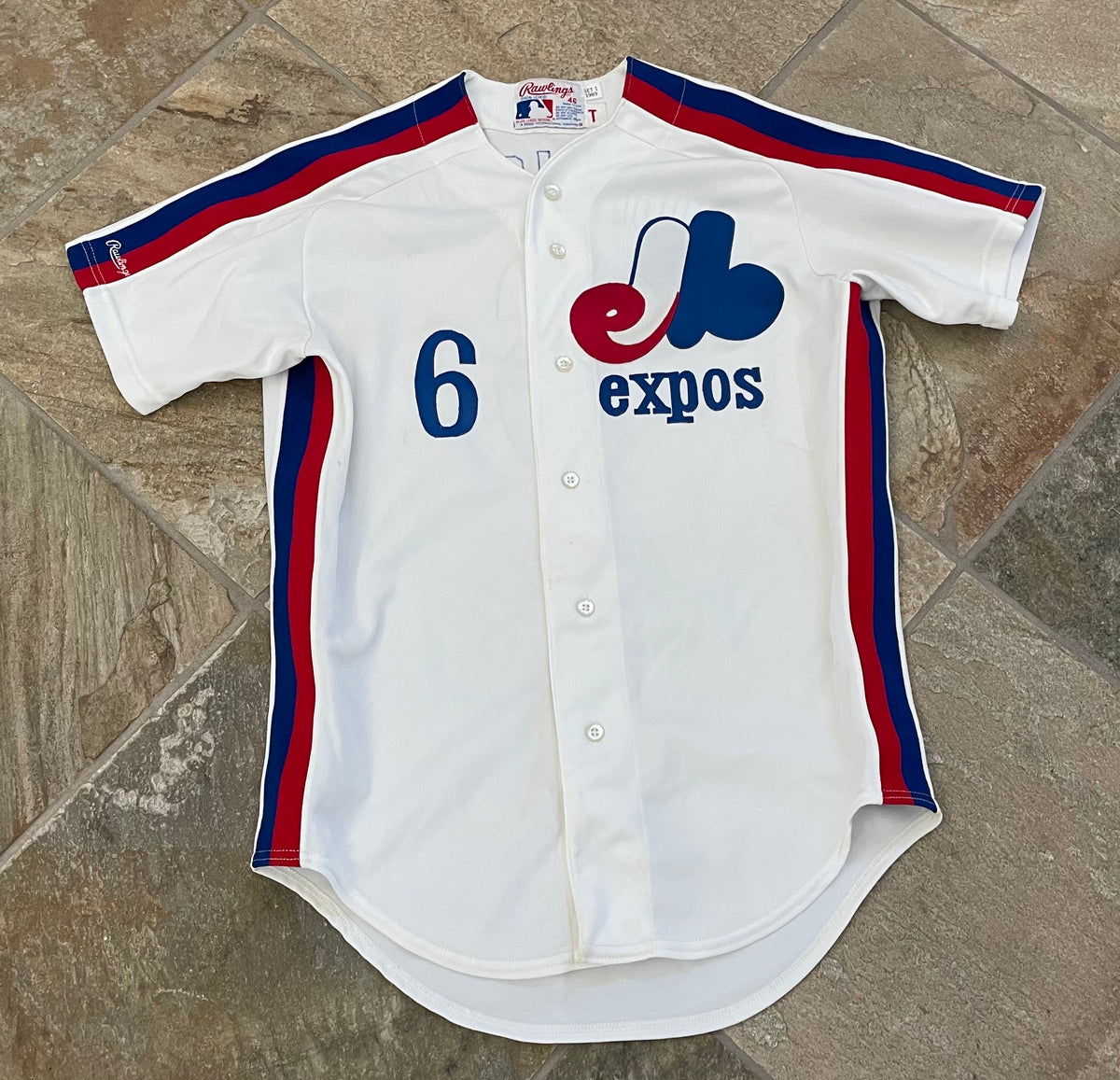 90s Size 46 Montreal Expos Jersey Rawlings Baseball Jersey