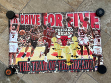 Load image into Gallery viewer, Vintage Chicago Bulls Drive for Five Starline Basketball Poster