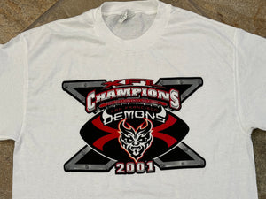 Vintage San Francisco Demons XFL 2001 Champion Football TShirt, Size Large