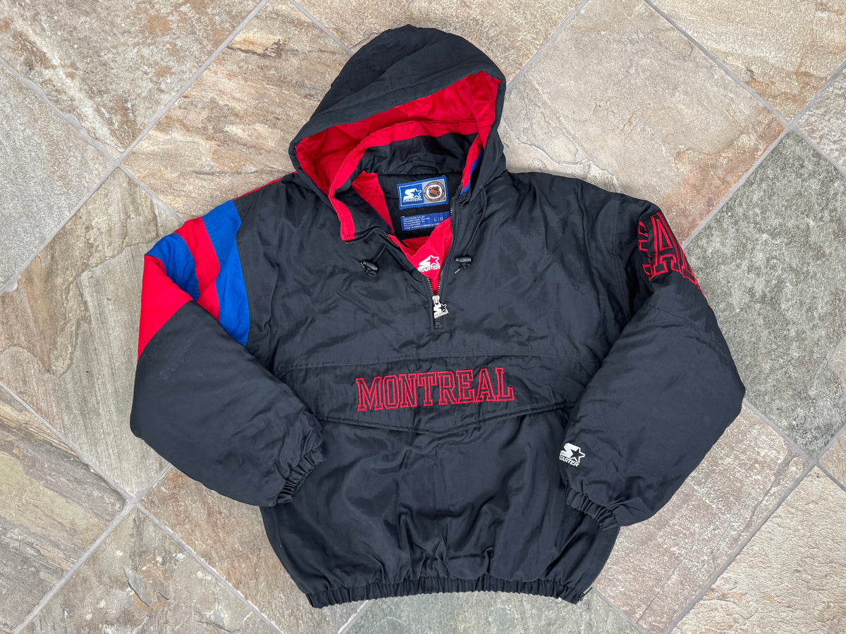Vintage Montreal Canadiens Starter Parka Hockey Jacket, Size Large 