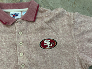 Vintage San Francisco 49ers Reebok Polo Football TShirt, Size Small