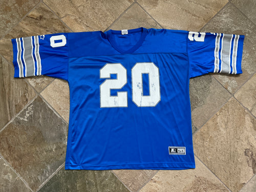 Vintage Detroit Lions Barry Sanders Starter Football Jersey, Size 54, XXL / XXXL