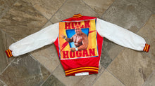 Load image into Gallery viewer, Vintage WWF WWE Hulk Hogan Chalk Line Fanimation Wrestling Jacket, Size Small ###