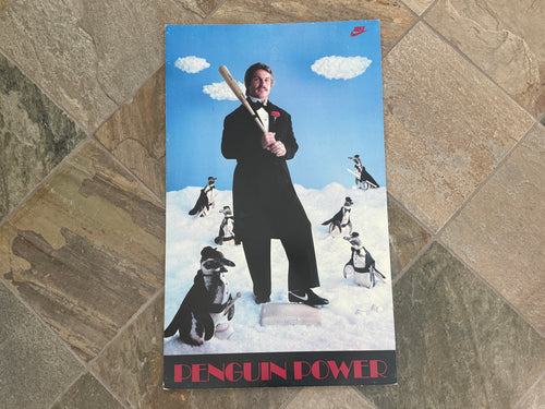 Vintage Pittsburgh Penguins Penguin Power Ron Cey Nike Baseball Poster