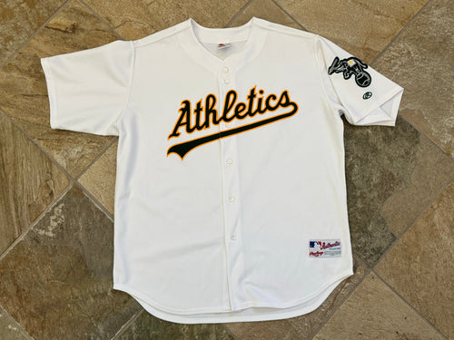 Vintage Oakland Athletics Rawlings Authentic Signed Baseball Jersey, 52, XXL