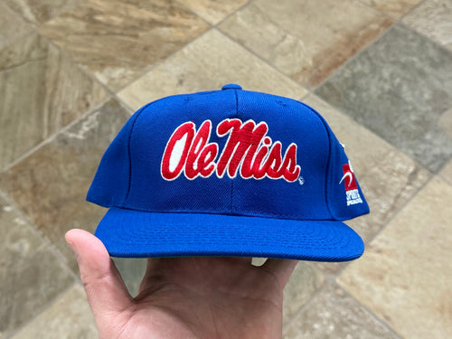 Vintage Ole Miss Rebels Sports Specialties Plain Logo Snapback College Hat