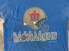 Load image into Gallery viewer, Vintage London Monarchs WLAF Football TShirt, Size XL
