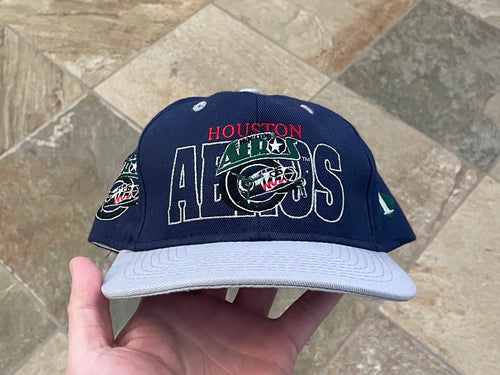 Vintage Houston Aeros #1 Apparel Snapback Hockey Hat