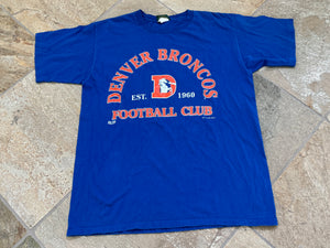 Vintage Denver Broncos Home Team Football TShirt, Size XL