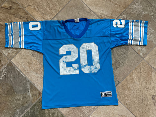 Vintage Detroit Lions Barry Sanders Starter Football Jersey, Size 48, Large