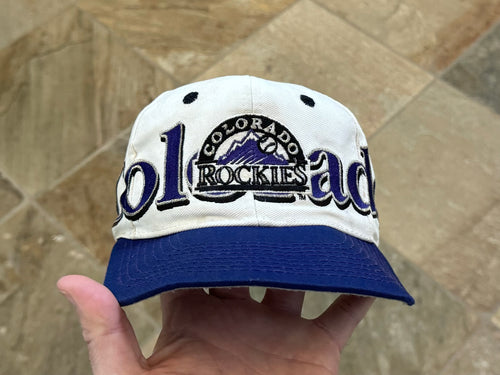 Vintage Colorado Rockies Logo 7 Snapback Baseball Hat