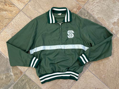 Vintage Michigan State Spartans Windbreaker College Jacket, Size Large