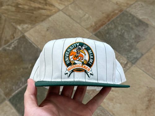 Vintage Miami Hurricanes Starter Pinstripe Snapback College Hat