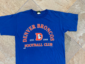 Vintage Denver Broncos Home Team Football TShirt, Size XL