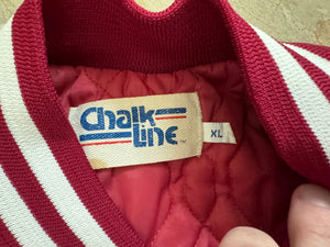 Vintage Oklahoma Sooners Chalk Line Satin College Jacket, Size XL