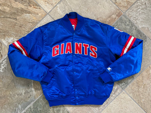 Vintage New York Giants Starter Satin Football Jacket, Size Large