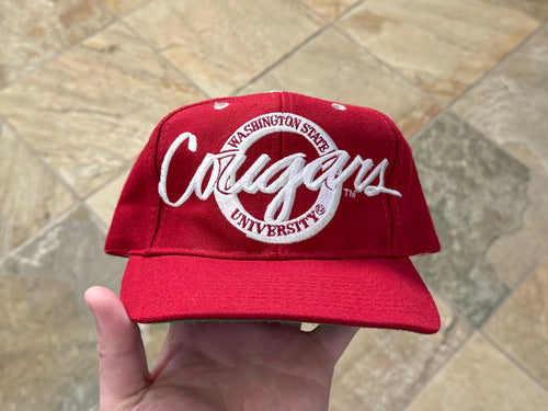 Vintage Washington State Cougars The Game Circle Logo Snapback College Hat
