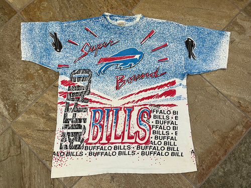 Vintage Buffalo Bills Magic Johnson Football TShirt, Size XL