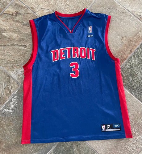 Vintage Detroit Pistons Rasheed Wallace Reebok Basketball Jersey, Size XL