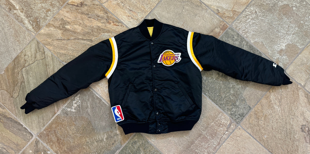 Vintage Los Angeles Lakers Starter Satin Basketball Jacket Size Mediu Stuck In The 90s Sports