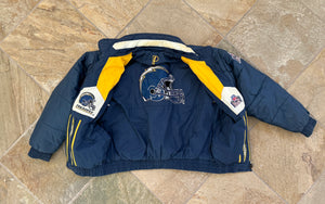 Vintage San Diego Chargers Pro Player Reversible Parka Football Jacket, Size Medium
