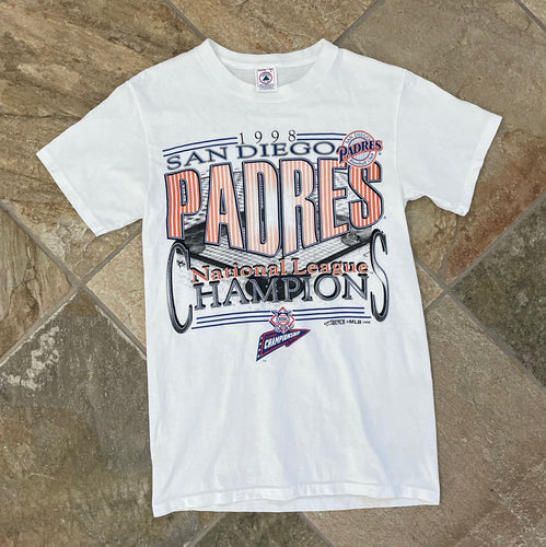 Vintage San Diego Padres 1998 NL Champions Baseball TShirt, Size Small