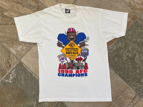 Vintage Buffalo Bills Super Bowl XXV Football TShirt, Size Large