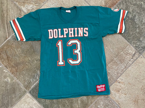 Vintage Miami Dolphins Dan Marino Rawlings Jersey Football TShirt, Size Large