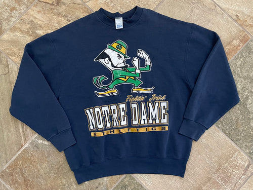 Vintage Notre Dame Fightin’ Irish Salem College Sweatshirt, Size XXL