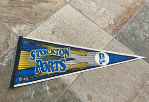 Vintage Stockton Ports Baseball Pennant