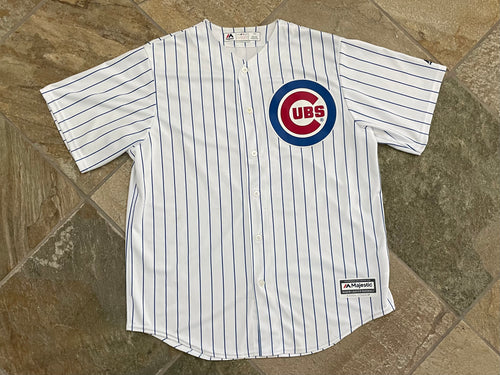 Chicago Cubs Addison Russell Majestic Baseball Jersey, Size Large