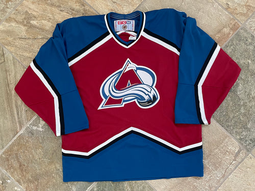 Vintage Colorado Avalanche CCM Hockey Jersey, Size Large