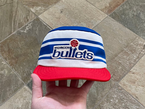 Vintage Washington Bullets AJD Pill Box Snapback Basketball Hat