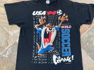 Vintage World Cup 1994 Looney Tunes Taz Soccer TShirt, Size XL