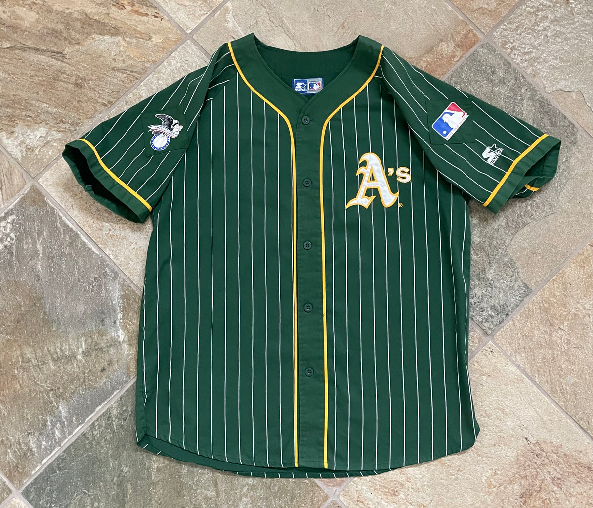 Vintage Oakland Athletics Sand Knit Baseball Jersey, Size XL – Stuck In The  90s Sports